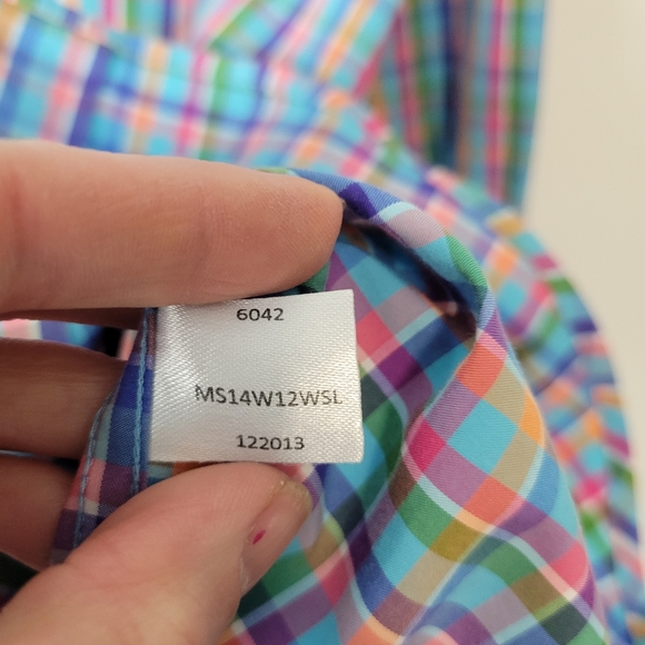 Peter Millar Weekender Finish Multicolored Plaid Button-Down Shirt - Picture 3 of 11